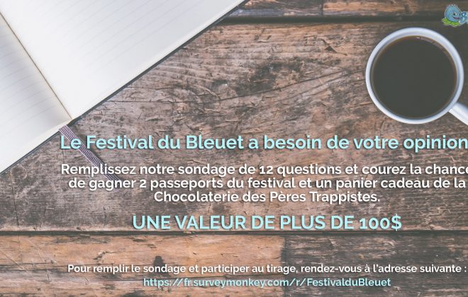 Festival du Bleuet - Sondage